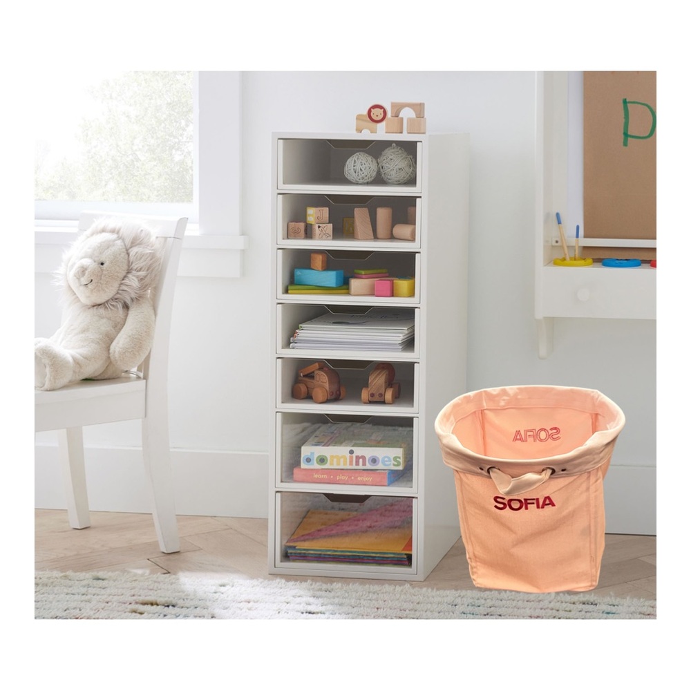 Pottery Barn Kids Large Storage Bin Embroidered “SOFIA’